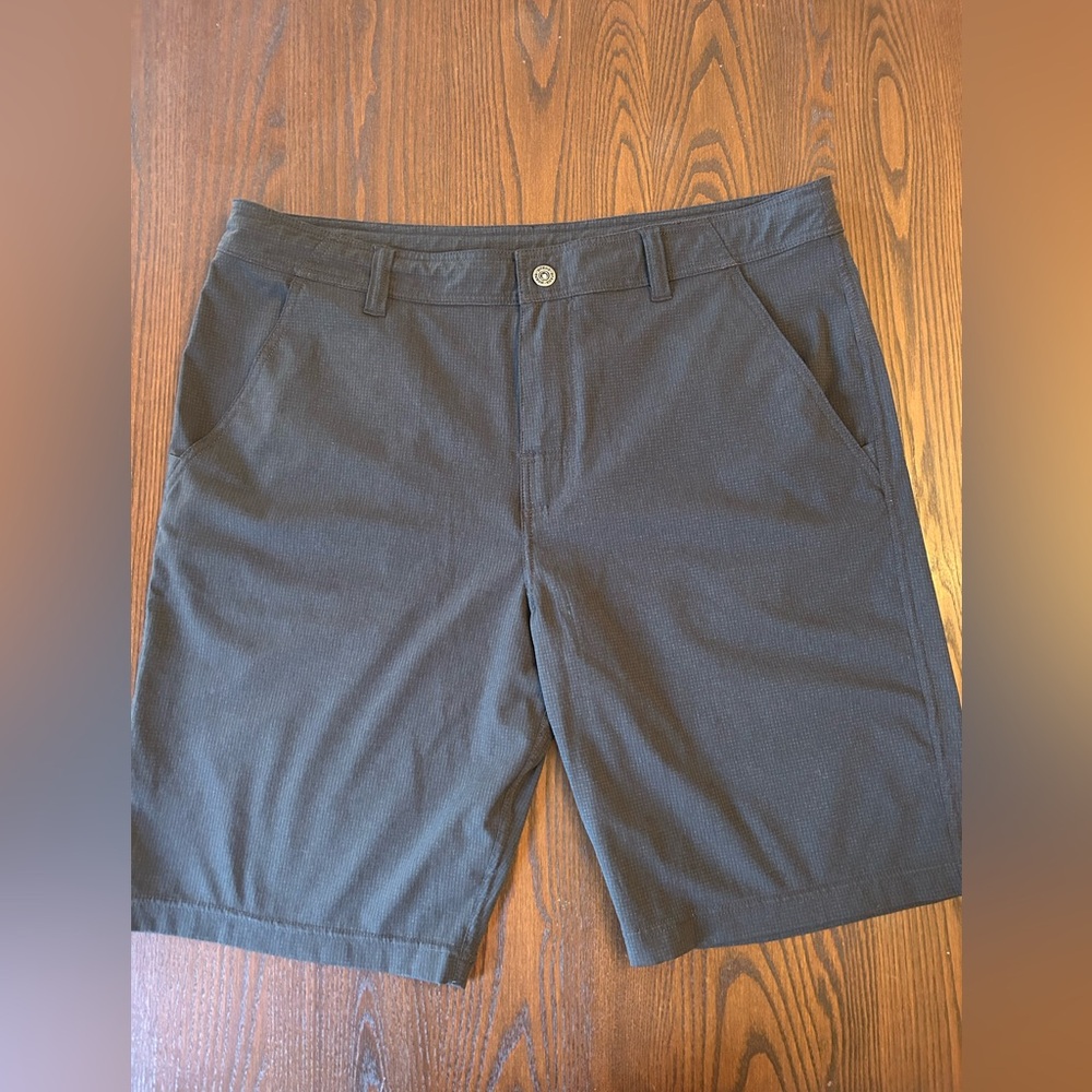 Prana Charcoal lightweight quick dry shorts 36 waist